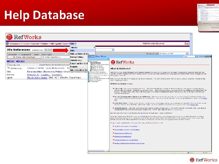 Help Database Help Database