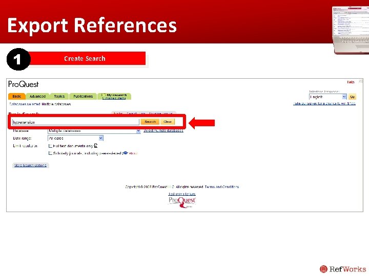 Export References 1 Create Search Export References 1 Create Search