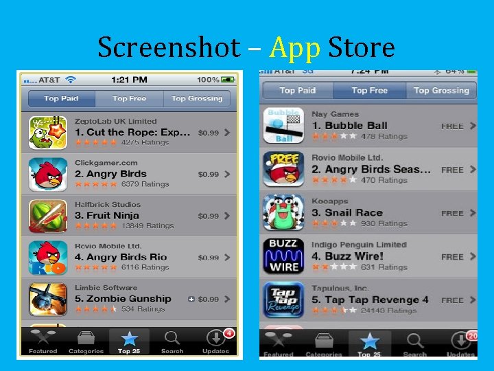 Screenshot – App Store 