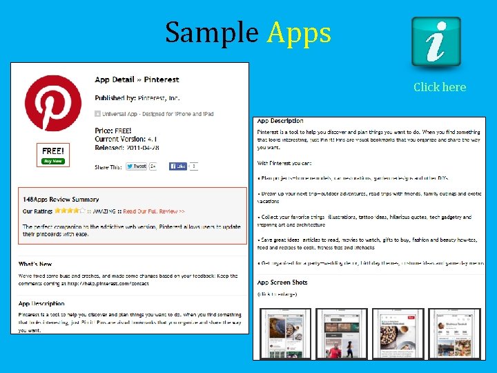 Sample Apps Click here 