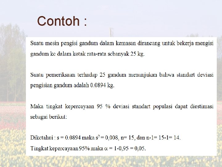 Contoh : 