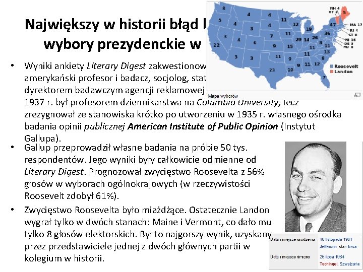 Największy w historii błąd badań ankietowych: wybory prezydenckie w USA w 1936 roku •