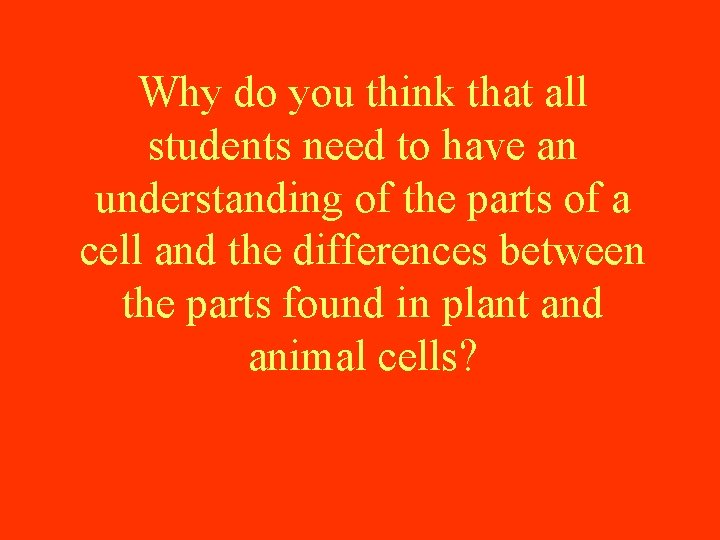 Why do you think that all students need to have an understanding of the Why do you think that all students need to have an understanding of the