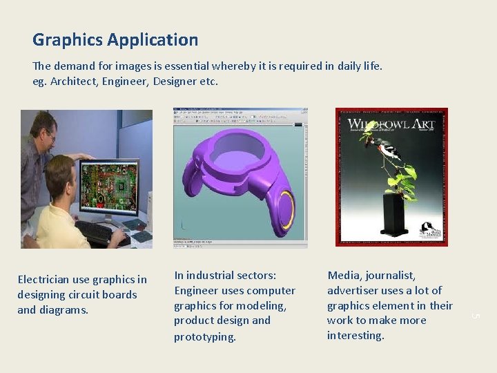 Graphics Application The demand for images is essential whereby it is required in daily