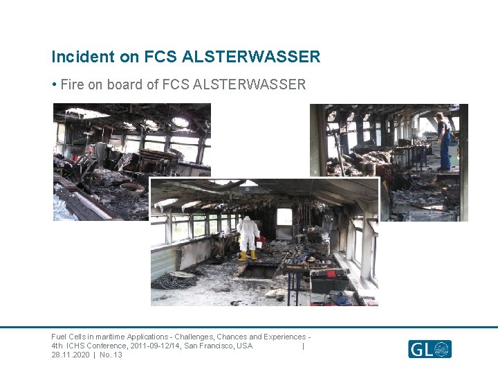 Incident on FCS ALSTERWASSER • Fire on board of FCS ALSTERWASSER Fuel Cells in