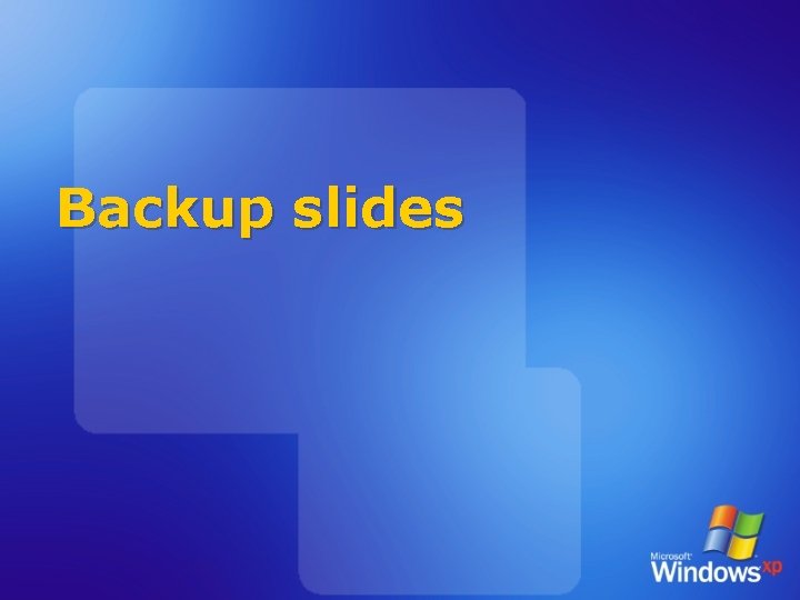 Backup slides 