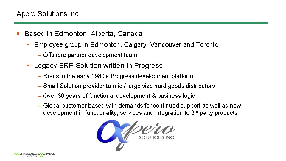 Apero Solutions Inc. § Based in Edmonton, Alberta, Canada • Employee group in Edmonton,