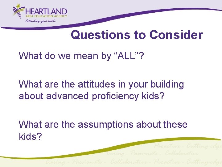 Questions to Consider What do we mean by “ALL”? What are the attitudes in Questions to Consider What do we mean by “ALL”? What are the attitudes in