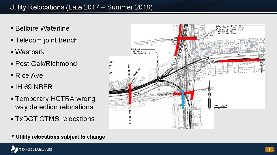 Utility Relocations (Late 2017 – Summer 2018) § Bellaire Waterline § Telecom joint trench