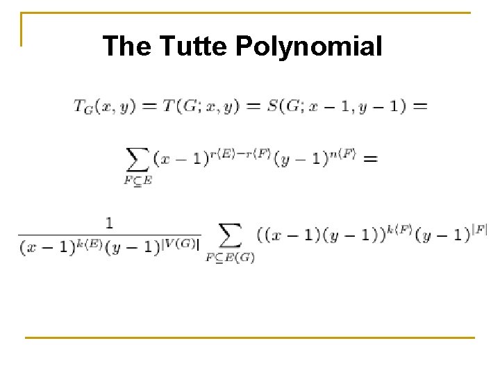 The Tutte Polynomial 