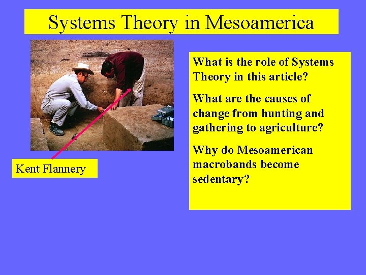 Systems Theory in Mesoamerica What is the role of Systems Theory in this article?