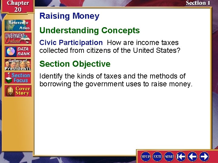 Raising Money Understanding Concepts Civic Participation How are income taxes collected from citizens of