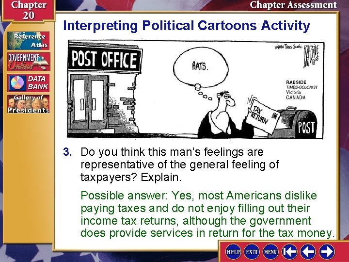 Interpreting Political Cartoons Activity 3. Do you think this man’s feelings are representative of