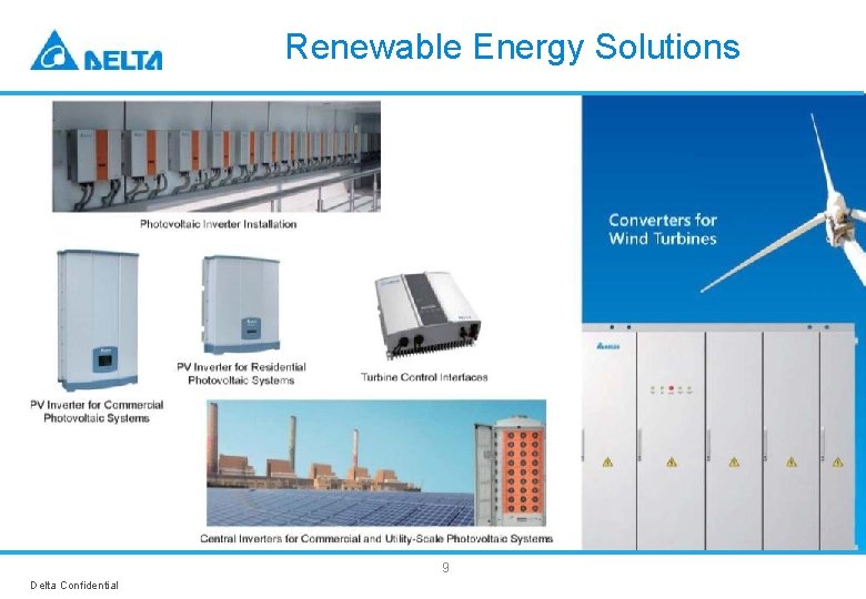 Renewable Energy Solutions 9 Delta Confidential 