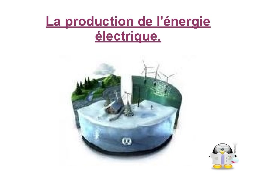 La production de l'énergie électrique. 