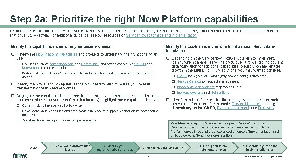 Build a phased program plan identify quick wins