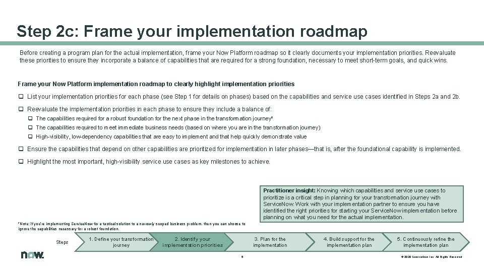 Program Plan Path Build a phased program plan identify quick wins