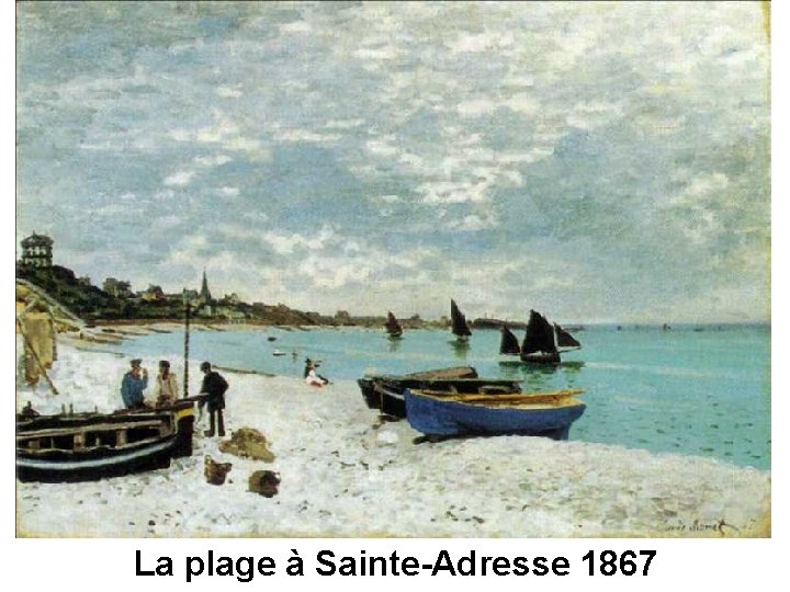 La plage à Sainte-Adresse 1867 