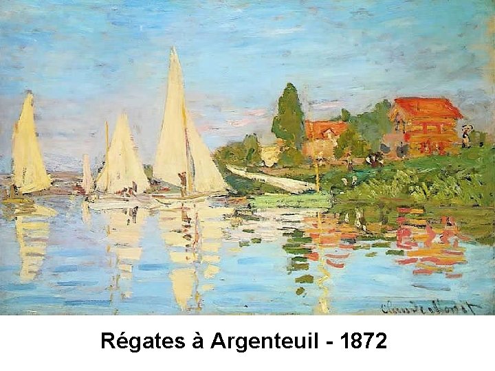 Régates à Argenteuil - 1872 