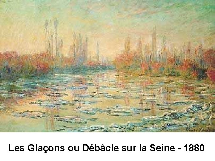 Les Glaçons ou Débâcle sur la Seine - 1880 