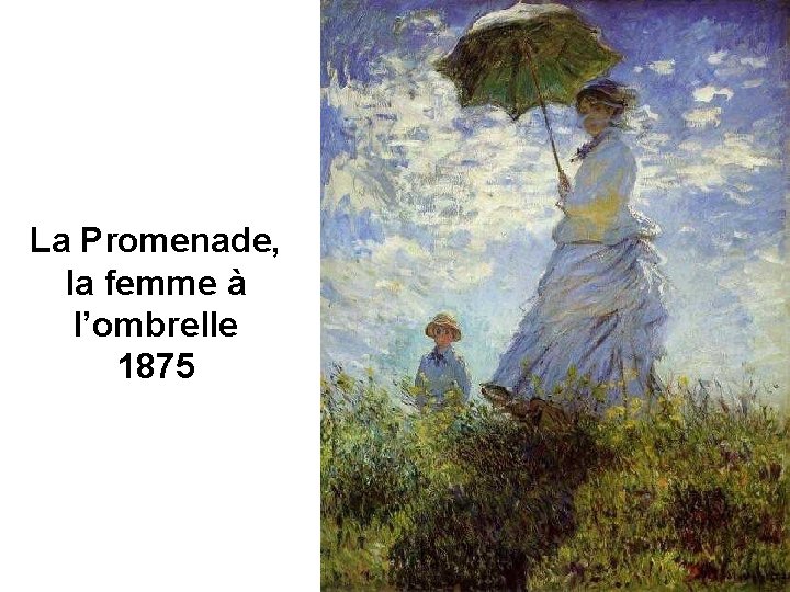 La Promenade, la femme à l’ombrelle 1875 