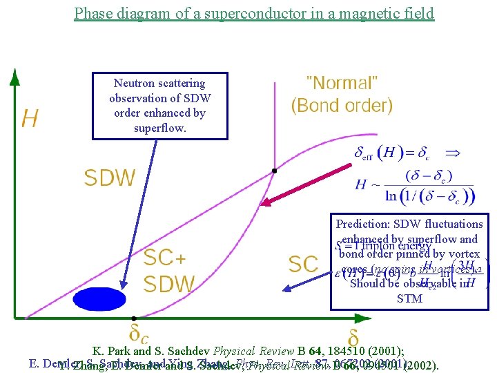 Phase diagram of a superconductor in a magnetic field Neutron scattering observation of SDW