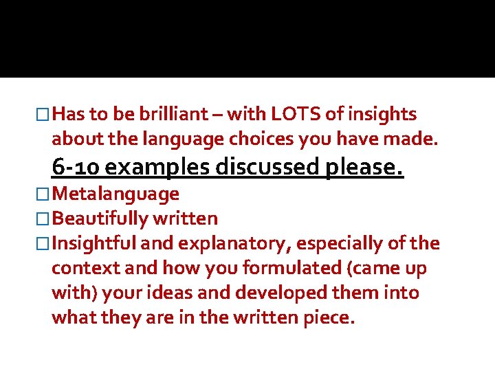 �Has to be brilliant – with LOTS of insights about the language choices you �Has to be brilliant – with LOTS of insights about the language choices you