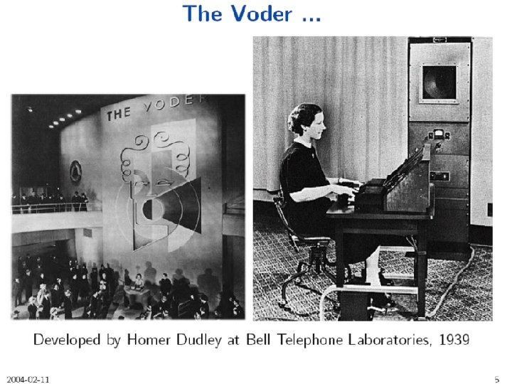 Speech Synthesis Then and Now Julia Hirschberg CS