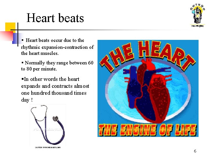 Heart beats § Heart beats occur due to the rhythmic expansion-contraction of the heart