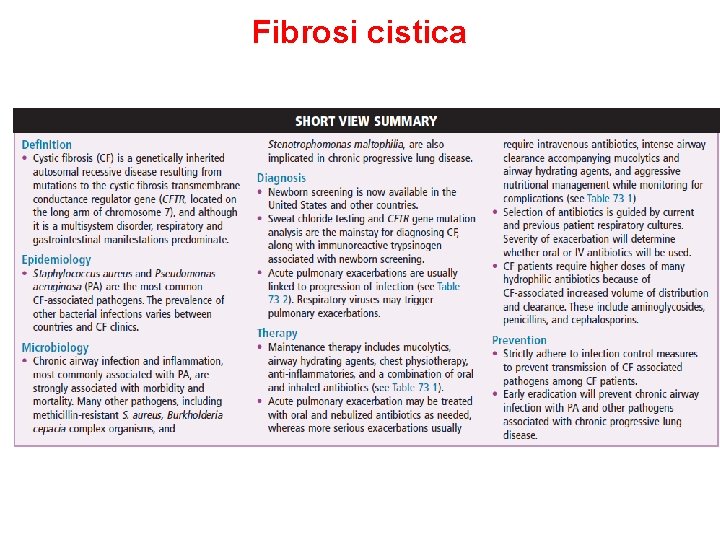 Fibrosi cistica 