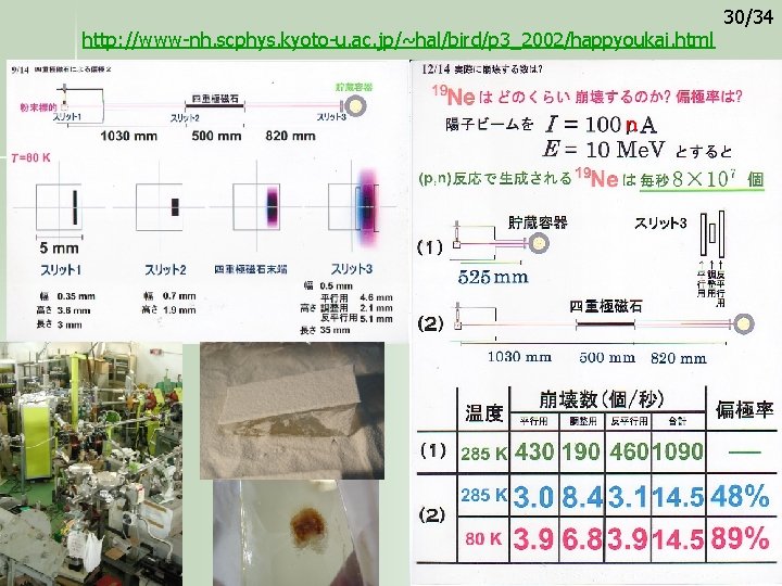 http: //www-nh. scphys. kyoto-u. ac. jp/~hal/bird/p 3_2002/happyoukai. html n 30/34 