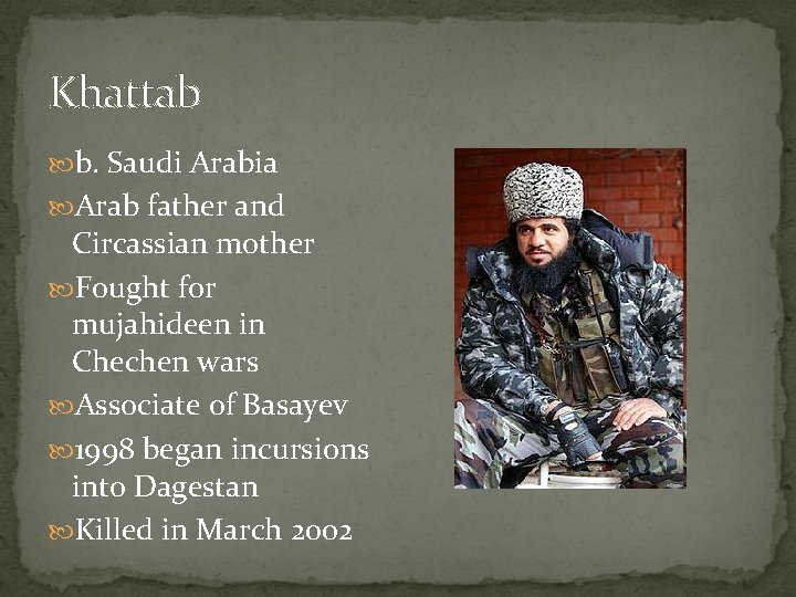 Chechnya Ichkeria And The Problem Of The Caucasus