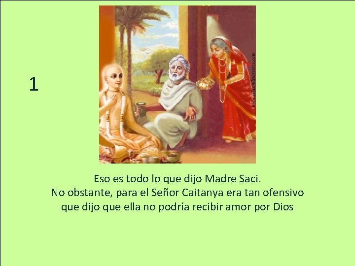 1 Eso es todo lo que dijo Madre Saci. No obstante, para el Señor