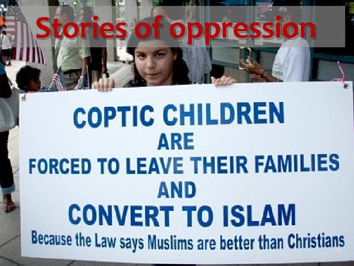 Stories of oppression 14 