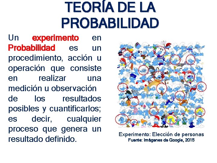 TEORÍA DE LA PROBABILIDAD Un experimento en Probabilidad es un procedimiento, acción u operación TEORÍA DE LA PROBABILIDAD Un experimento en Probabilidad es un procedimiento, acción u operación
