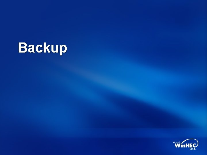 Backup Backup