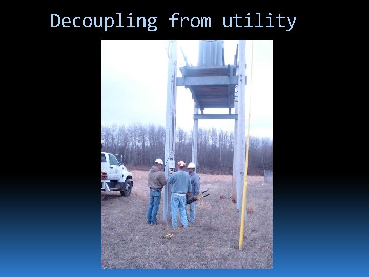 Decoupling from utility 