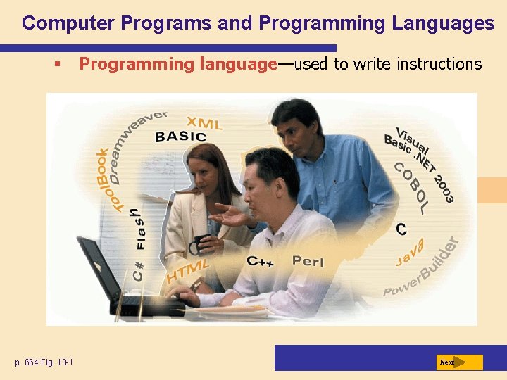 Computer Programs and Programming Languages p 664 Fig