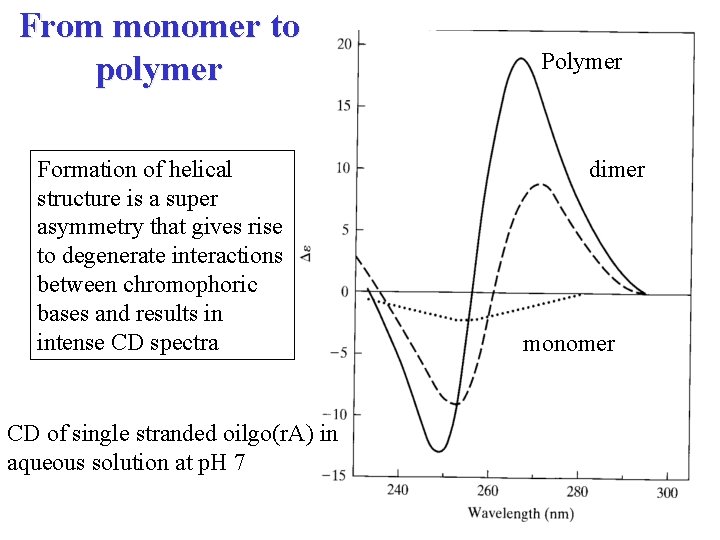 From monomer to polymer Formation of helical structure is a super asymmetry that gives