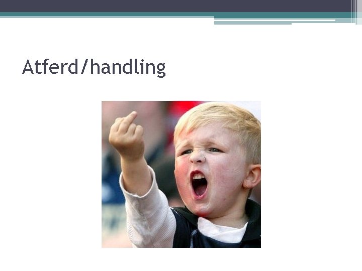 Atferd/handling 