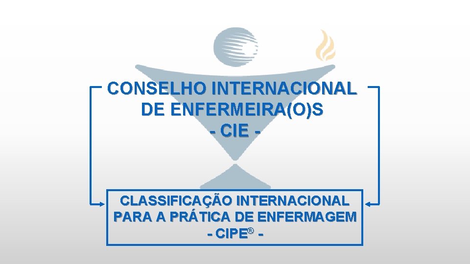 CONSELHO INTERNACIONAL DE ENFERMEIRA(O)S - CIE - CLASSIFICAÇÃO INTERNACIONAL PARA A PRÁTICA DE ENFERMAGEM