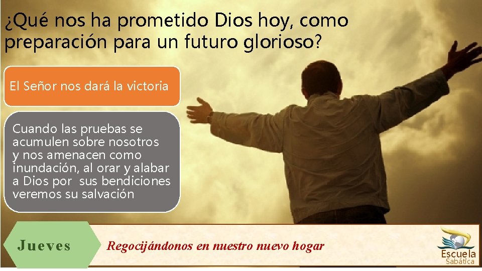 ¿Qué nos ha prometido Dios hoy, como preparación para un futuro glorioso? El Señor