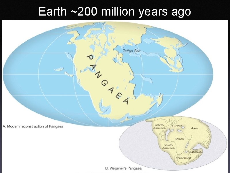 Earth ~200 million years ago 