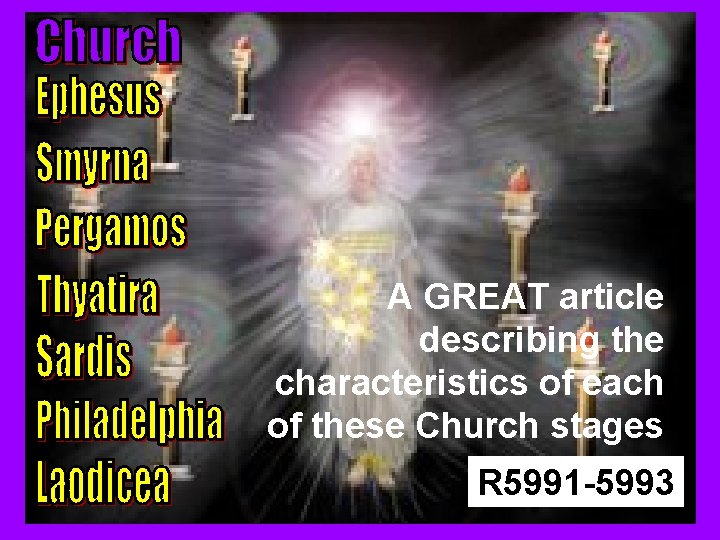 A GREAT article describing the characteristics of each of these Church stages R 5991