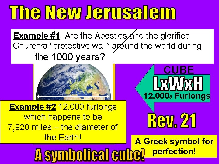 Example #1 Are the Apostles and the glorified Church a “protective wall” around the
