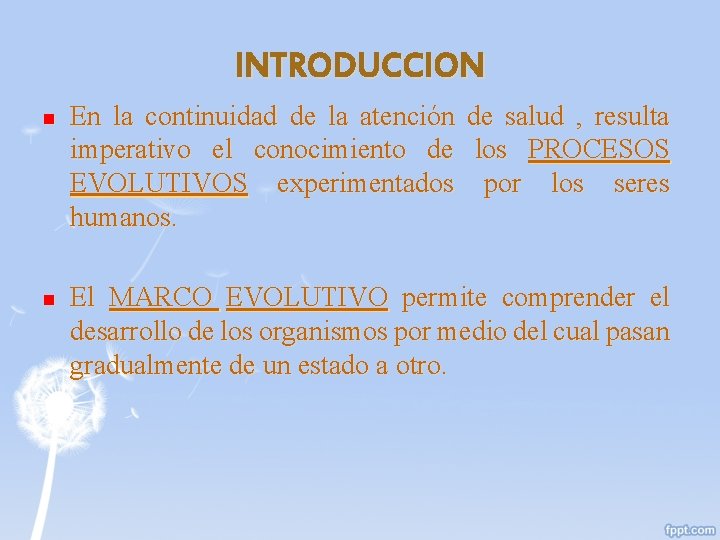 INTRODUCCION n n En la continuidad de la atención de salud , resulta imperativo