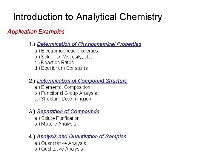 PROBLEMS IN ANALYTICAL CHEMISTRY CHEM 824 Spring 2015