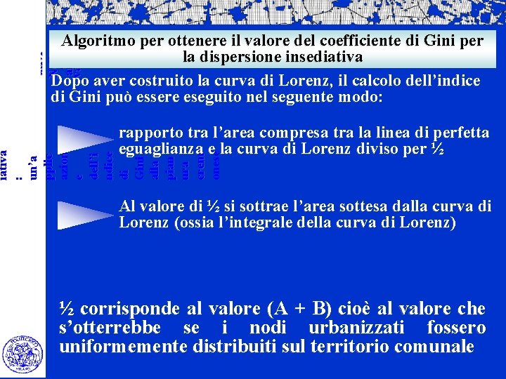 ambie ntale dei limiti insedi ativi Nella di area vasta Algoritmo per ottenere il