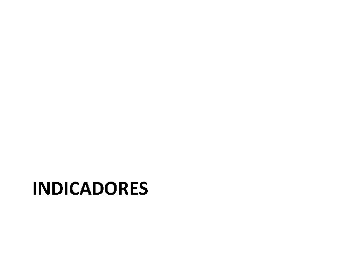 INDICADORES 