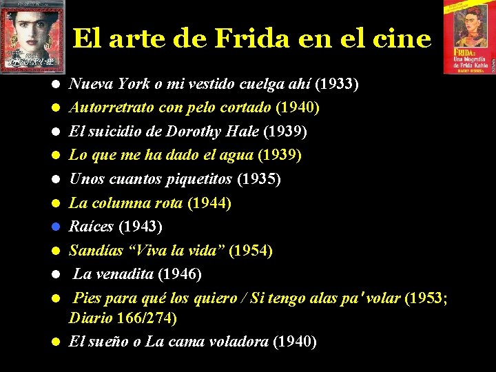 El arte de Frida en el cine l l l Nueva York o mi